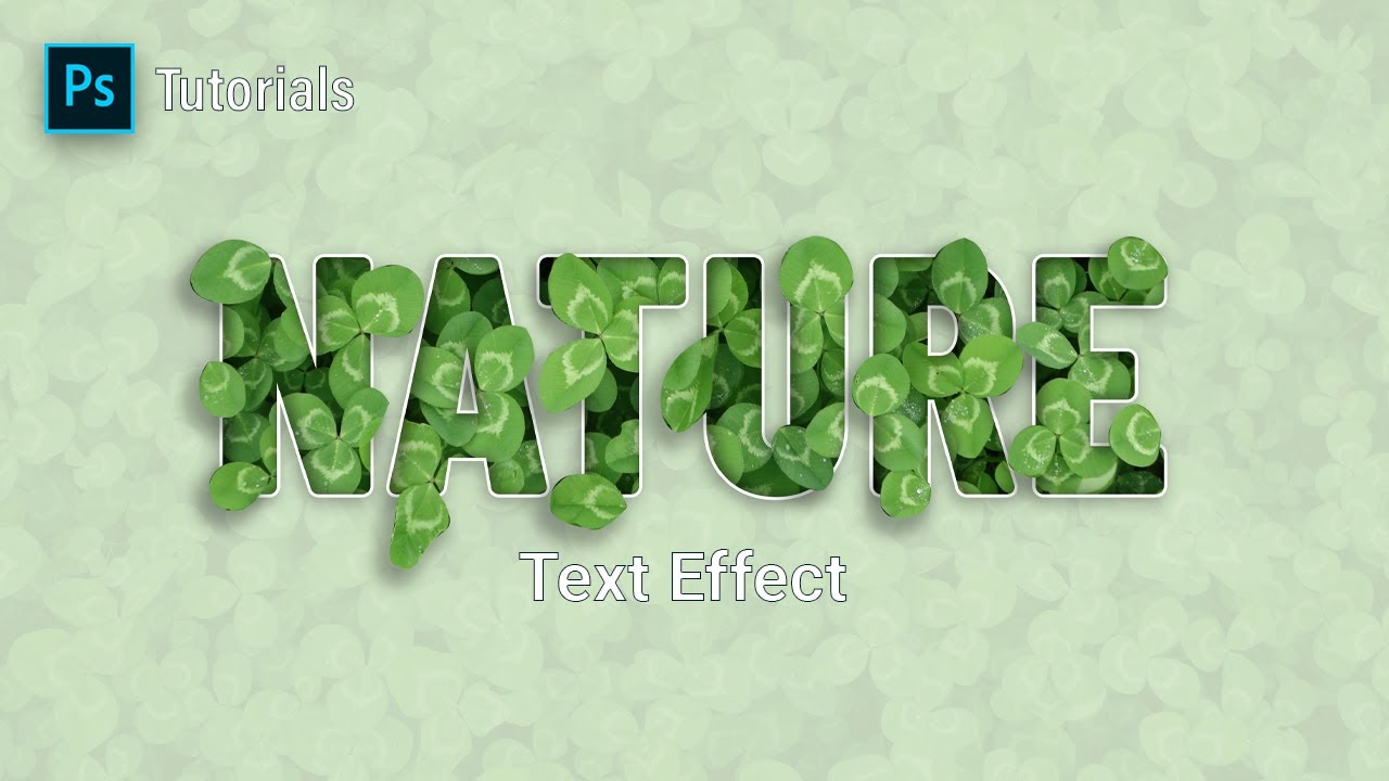 Leaves Text Effect | Photoshop Tutorial