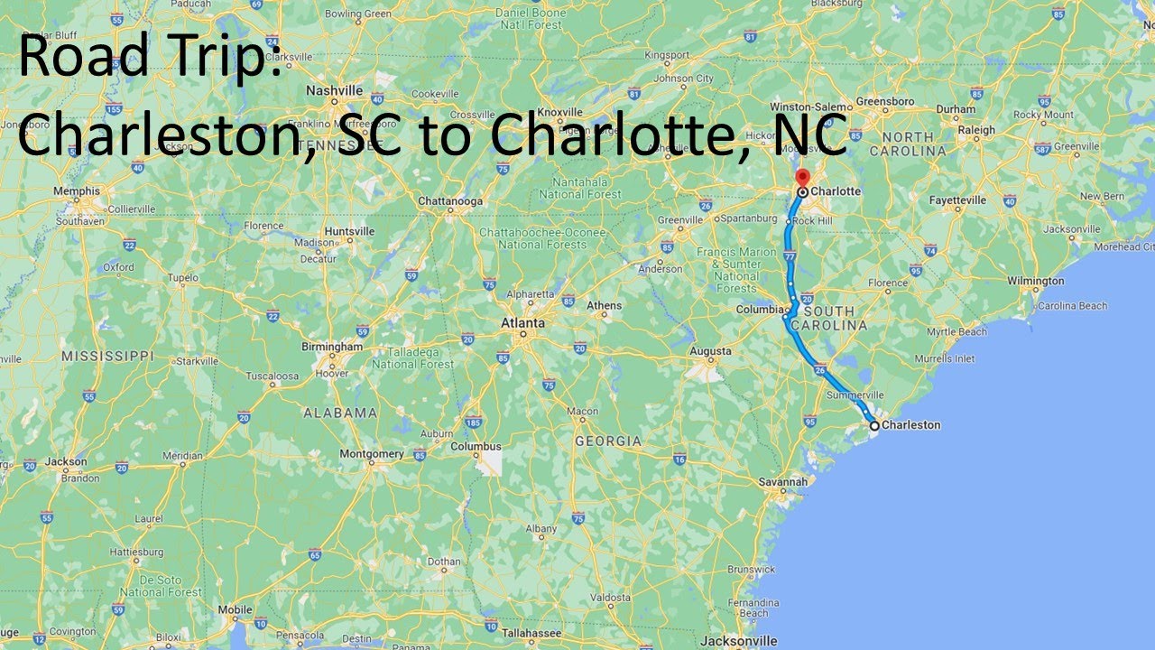 Road Trip Charleston, SC to Charlotte, NC YouTube