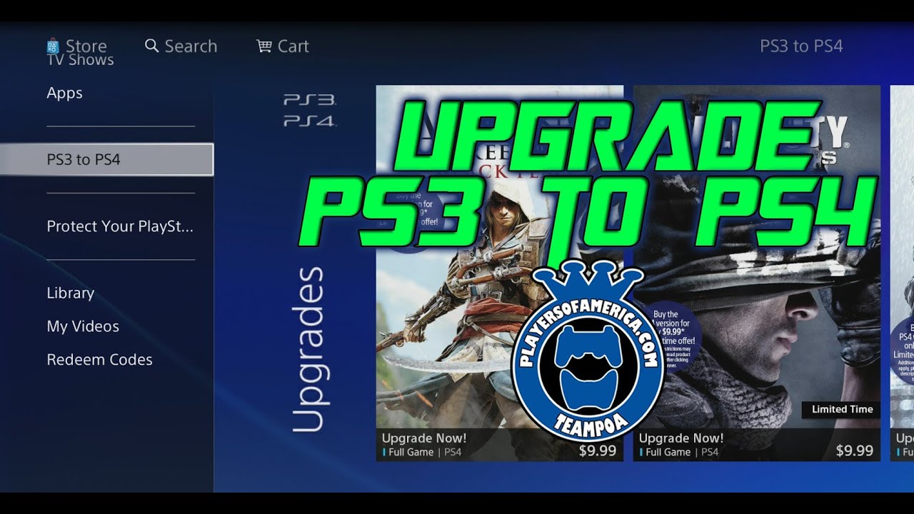 How To Upgrade PS3 Games To PS4 Digital YouTube