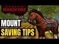 Mount saving tips  tricks in hardcore classic wow