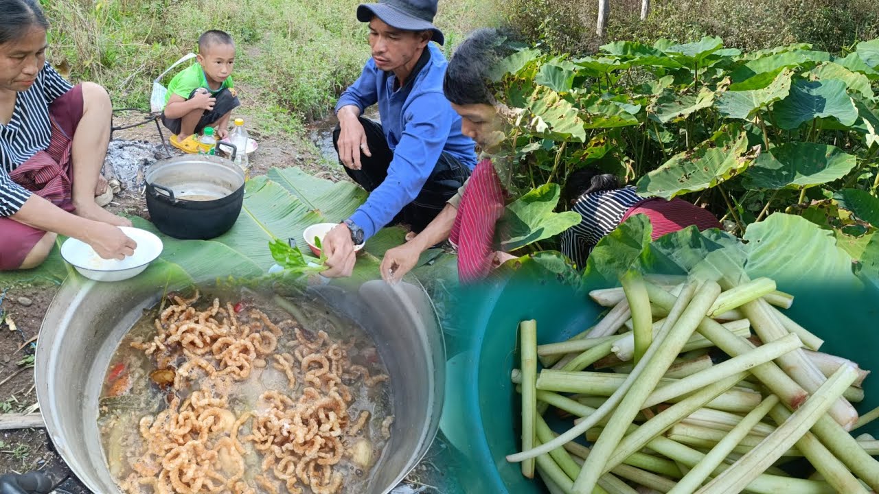 The Karen food, especially the taro stem curry, is delicious.