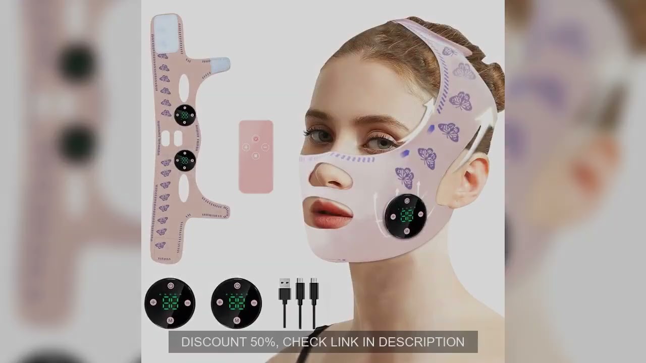 EMS Head Massage Face Relaxation USB Charging Facial Slimming Strap Face Lifting Reduce Double Chin