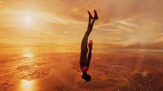 greatest leap of faith ever🔥#marvelsspiderman2 #milesmorales #leapoffaith #spiderman #spiderman2ps5