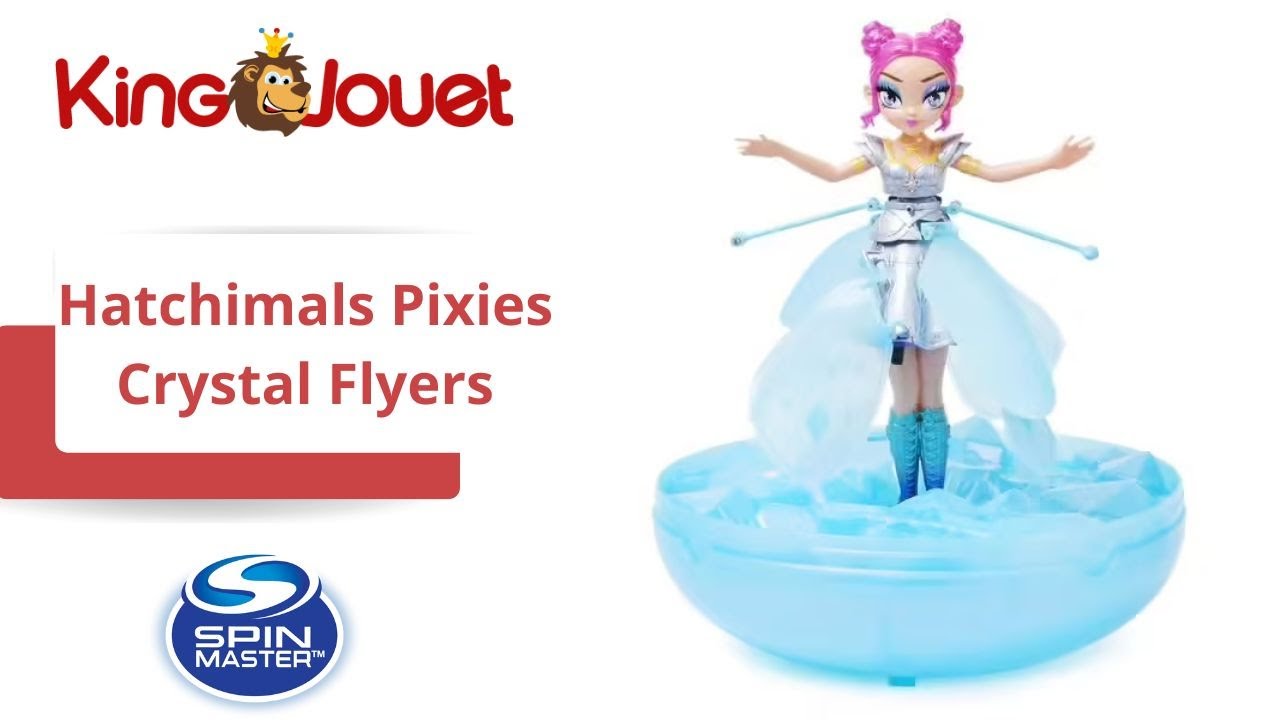 Hatchimals pixies crystal flyers - 6059523 - fée volante magique avec socle  rose - poupée qui vole jouet enfant - La Poste
