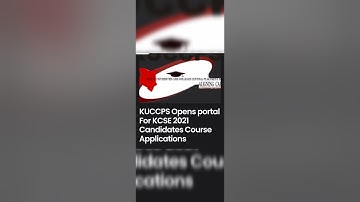 KUCCPS PORTAL OPEN: University grade cluster lowered# education# mathematics