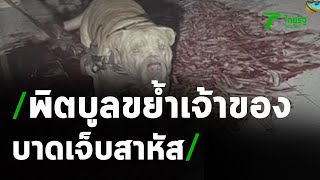 สุนัขขย้ำเจ้าของอาการสาหัส โดนกัดหลายจุด | 15-04-64 | ข่าวเที่ยงไทยรัฐ