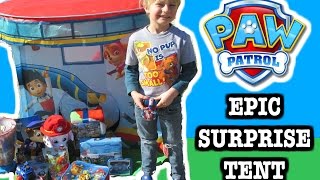 Paw Patrol Surprise Tent With Epic Paw Patrol Surprise Toys & Watch The Paw Patrol Tent Run Around
