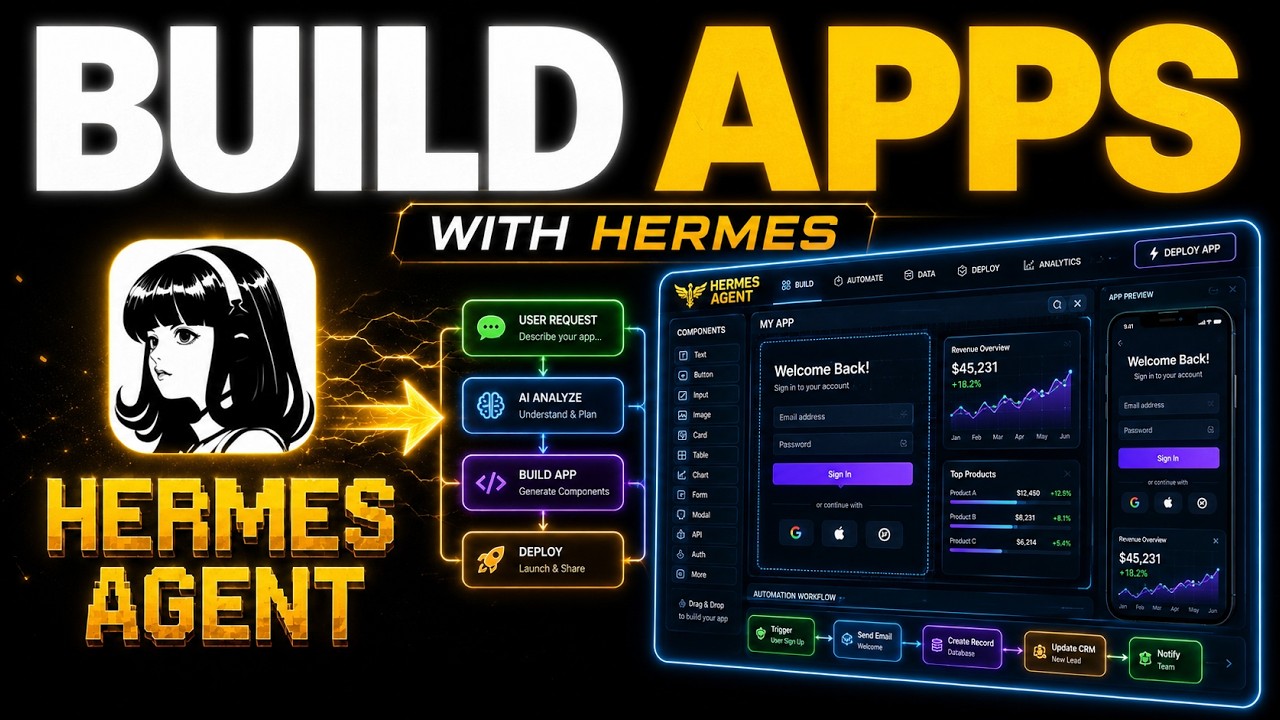 New Hermes Agent App Builder is INSANE!