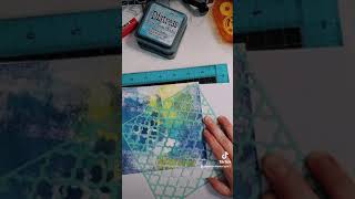 Use Your Brayer to Put Down Color Fast, DIY Background
