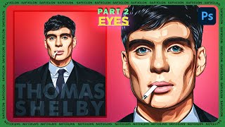 [ Photoshop Tutorial ] THOMAS SHELBY Vexel Art [ PART 2 - EYES ]