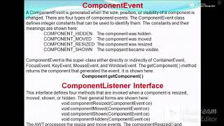 3.7 TextEvent and WindowEvent CLass