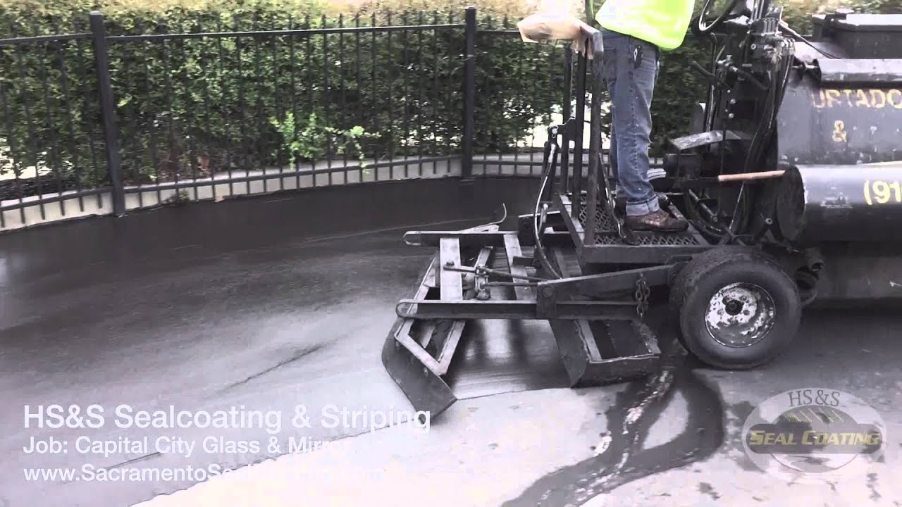 HS&S Sacramento Seal Coating & Striping | Job: Capital City Glass & Mirror Sacramento CA
