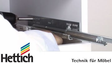 Mounting of Quadro concealed full extension runners: Do-It-Yourself with Hettich
