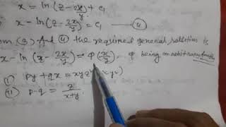 Partial Differentiation Equation||Hon's 4th year||Chapter 2(A)