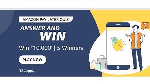 Amazon Pay Later Quiz | February 2023 | ₹10000 | Today Answers | Amazon Pay Balance | Answers