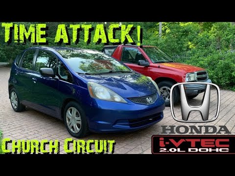 Time Attack! Honda Fit at The Church Circuit