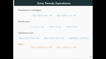 Introduction to LTL. Part 8: Formula Equivalence