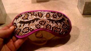 Swarovski Cheetah Print Sleeping Mask screenshot 5