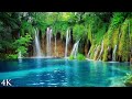 Crystal croatia waterfalls of plitvice 4k  soothing music 10 hour ambient nature relaxation film