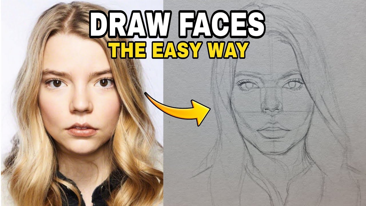 How to draw FACES with LOOMIS METHOD 