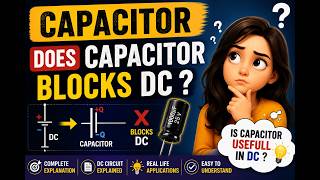 Does capacitor Blocks DC | Why it is used in DC circuits!