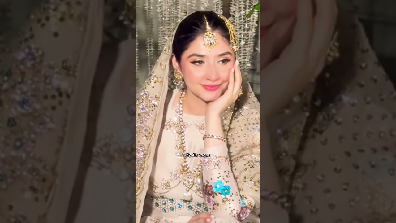 Dure Fishan Saleem Favourite colour bridal Look 😍