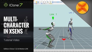 iClone 7.22 Tutorial - Motion LIVE: Multi-character in Xsens
