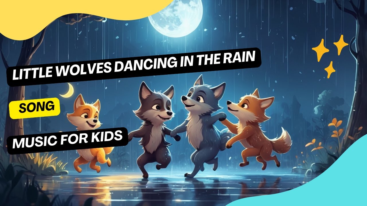 Little Wolves Dancing in the Rain / Song / Music for Kids - YouTube