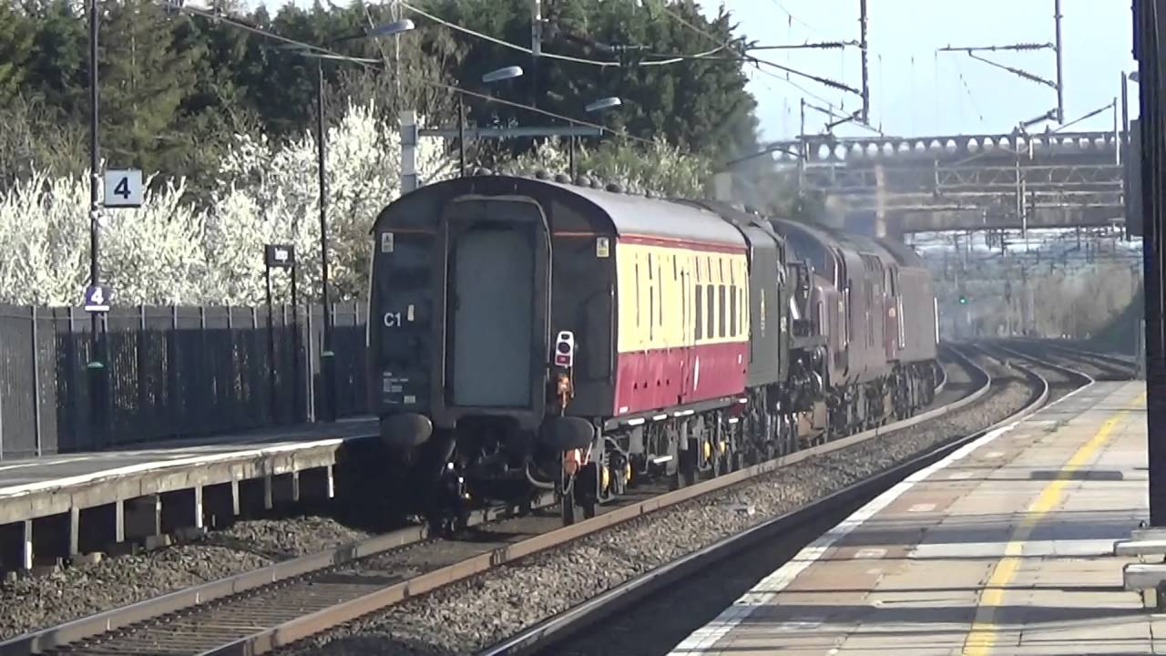 WCR 47760, 37706 & BR 46100 Royal Scot on 5V44 at Cheddington 20/04/2016
