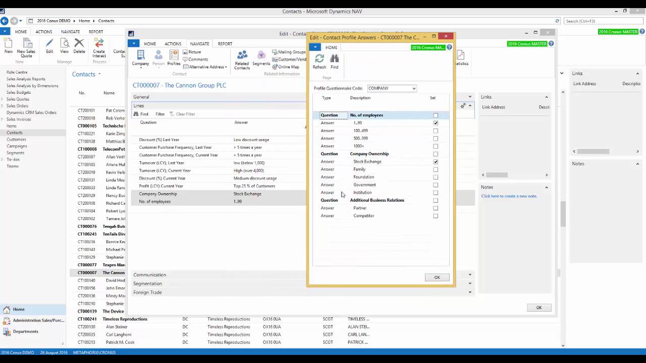 NAV Know How, Customer Relationship Management NAV 2015 and onwards ...