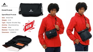NEW EIGER COMRADE SASOCHE SHOULDER BAG 4L BLACK || 910007194 || TAS EIGER EXPANDABLE SYSTEM 2022