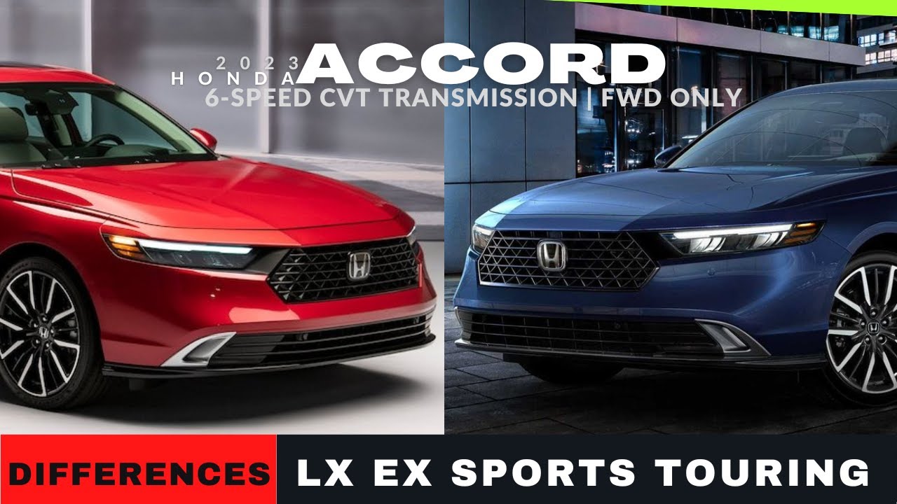 All-New 2023 Honda Accord redesigned: Differences in LX EX Sport