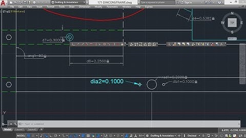171 (PARAMETRIC TOOL) (DCDISPLAY) DCDISPLAY COMMAND AUTOCAD, SHOW/HIDE DIM CONSTRAINTS