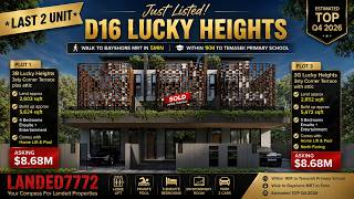 Singapore Landed Home Tour - D16 Lucky Heights Brand New Terraces Near Bayshore MRT