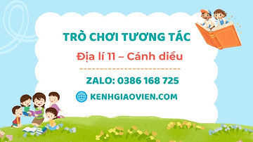 Trò chơi khởi động Địa lí 11 Cánh diều