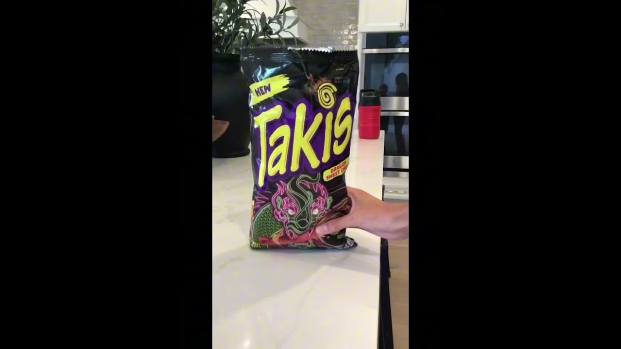 Trying dragon sweet chili takis! 