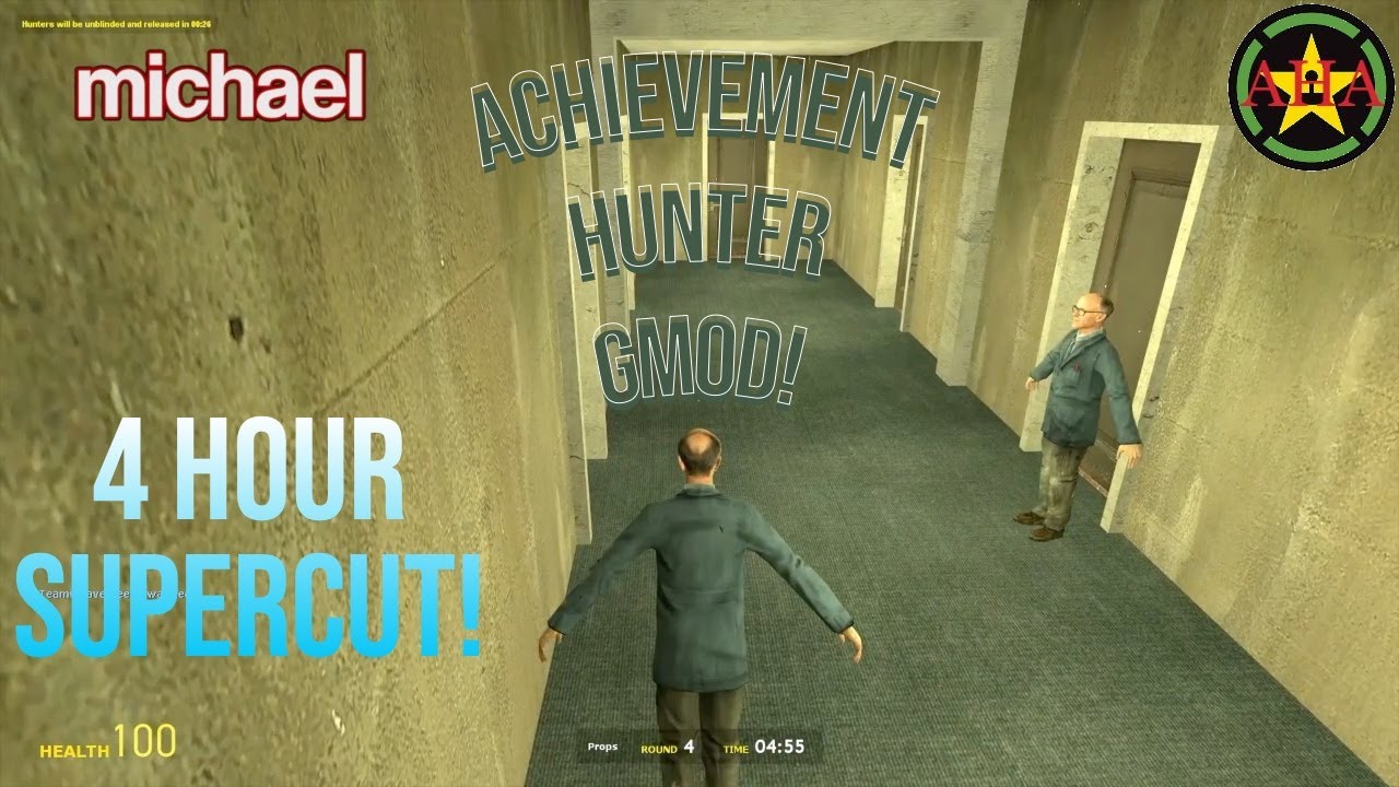 ACHIEVEMENT HUNTER'S FUNNIEST GMOD MOMENTS - 4 HOUR SUPERCUT