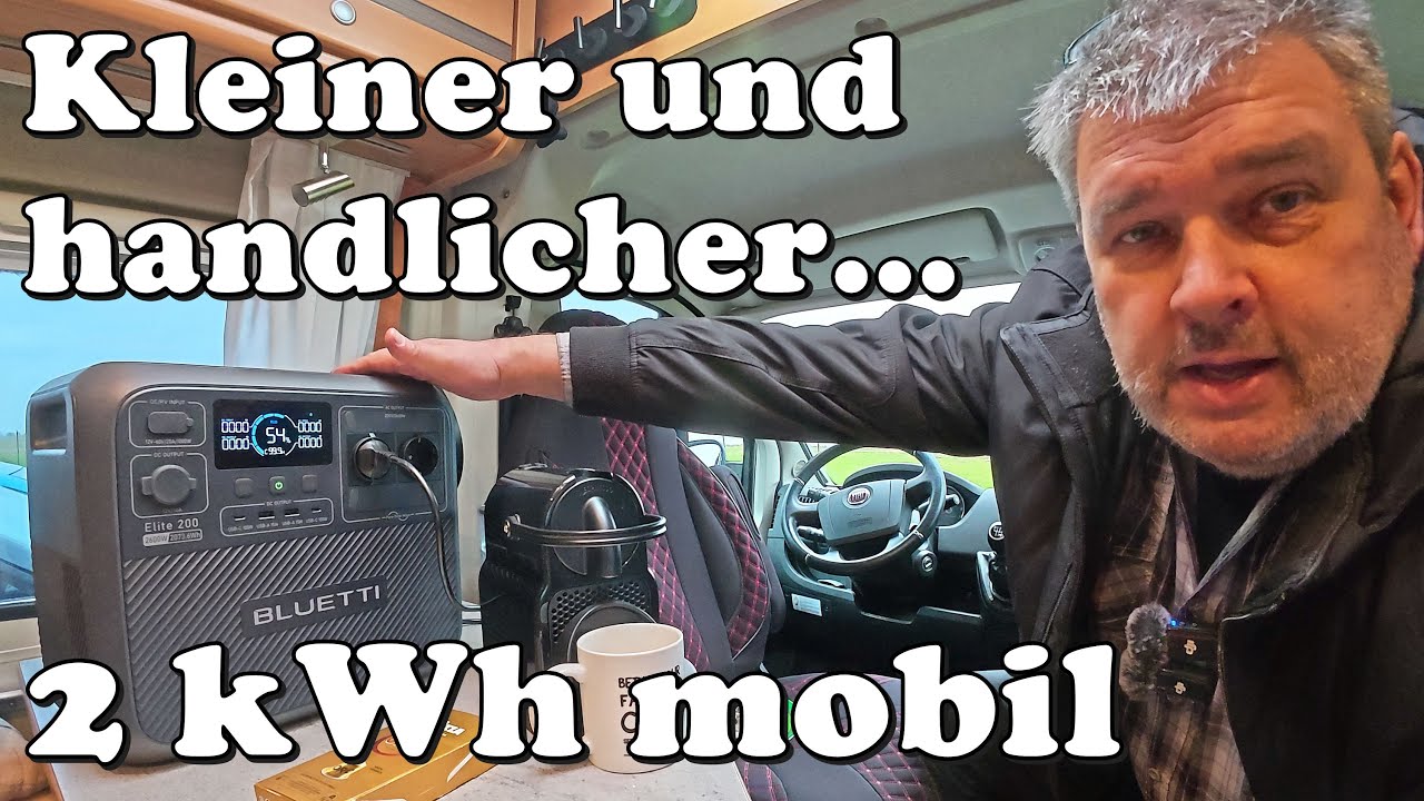 40% kleiner? Brandneu: Bluetti Elite 200 V2 Power Station getestet + Campen direkt am Elbstrand?