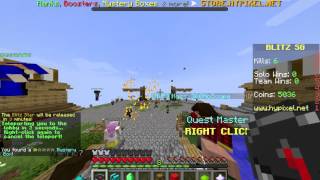 I play sky wars and survival games with my friend!!!!!!!!!!!!