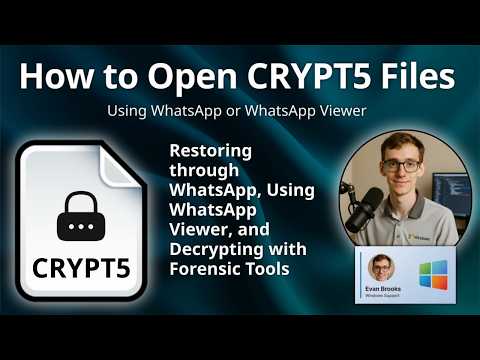 How to Open CRYPT5 Files (WhatsApp Encrypted Database)