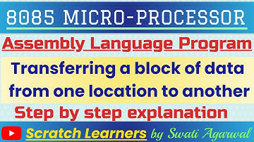8085 program to transfer a block of data|Transferring a block of Data in 8085|Copy a block of data