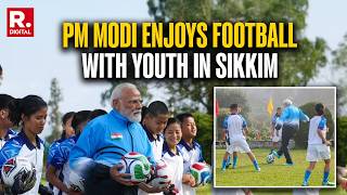 LIVE: PM Narendra Modi Joins Gangtok Kids for a Game of Football | Sikkim | India screenshot 4