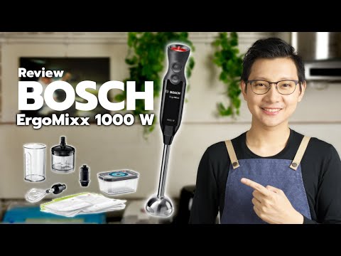 รีวิวเครื่องปั่นมือถือ Bosch ErgoMixx 1000W ปั่นแรง สวย ครบทุกฟังชั่น ทำความสะอาดง่าย