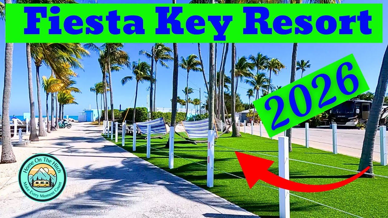 Тур по кемпингу для автодомов на острове Фиеста-Ки 2026 | Жизнь в автодоме на берегу Флоридских о...