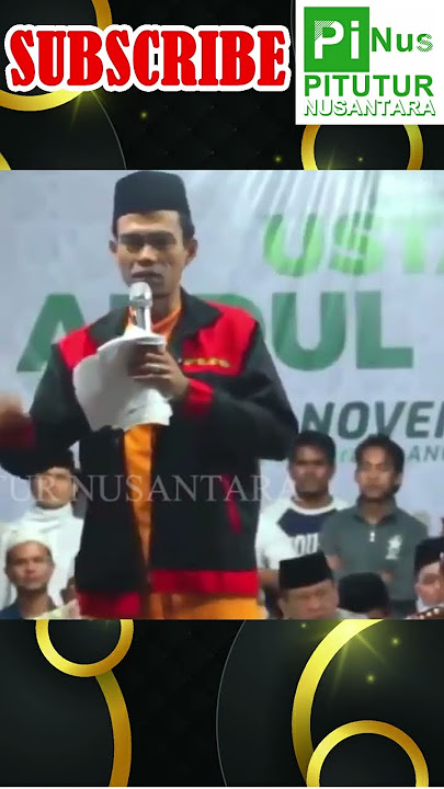 USTADZ ABDUL SOMAD - Tanggung jawab seorang anak laki-laki pertama dalam keluarga PART 1