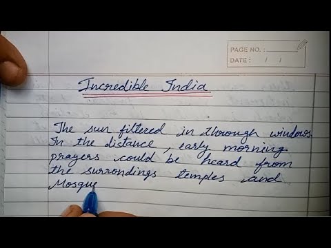 incredible india essay in english 150 words