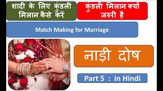 नाड़ी दोष (Hindi)  Nadi Dosha, Match Making of Horoscope, Kundali Milan, Guna Milan Part 5 in Hindi screenshot 5