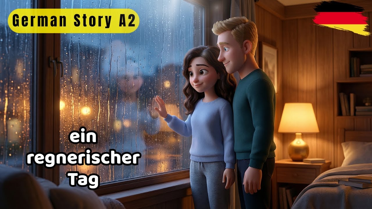 Learn German | Deutsch Lernen | German for Beginners | Anna & Paul’s Cozy Sunday | Regen