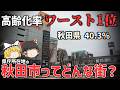 【街歩き】高齢化が深刻な秋田県の県庁所在地はどんな街？実際に散策してみた