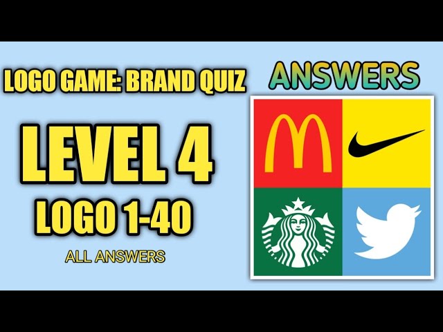 LOGO GAME: BRAND QUIZ  LEVEL 5 ANSWERS, LOGO 1-60 